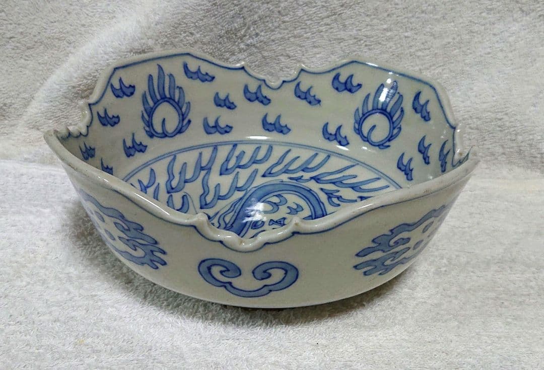 古伊万里鉢波状陶器鉢A423