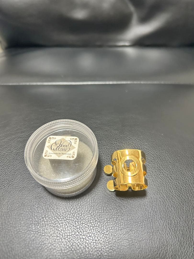 【美品GP】石森　ウッドストン　B♭クラリネット　リガチャー　金メッキ
