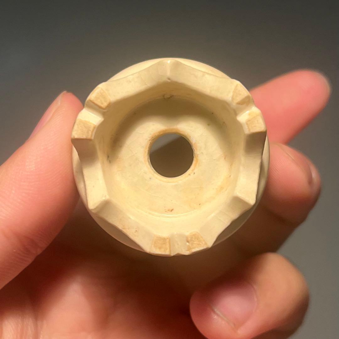 752.堂下豊生 漢詩丸鉢 豆鉢 盆栽鉢 植木鉢 4.1*4.3cm