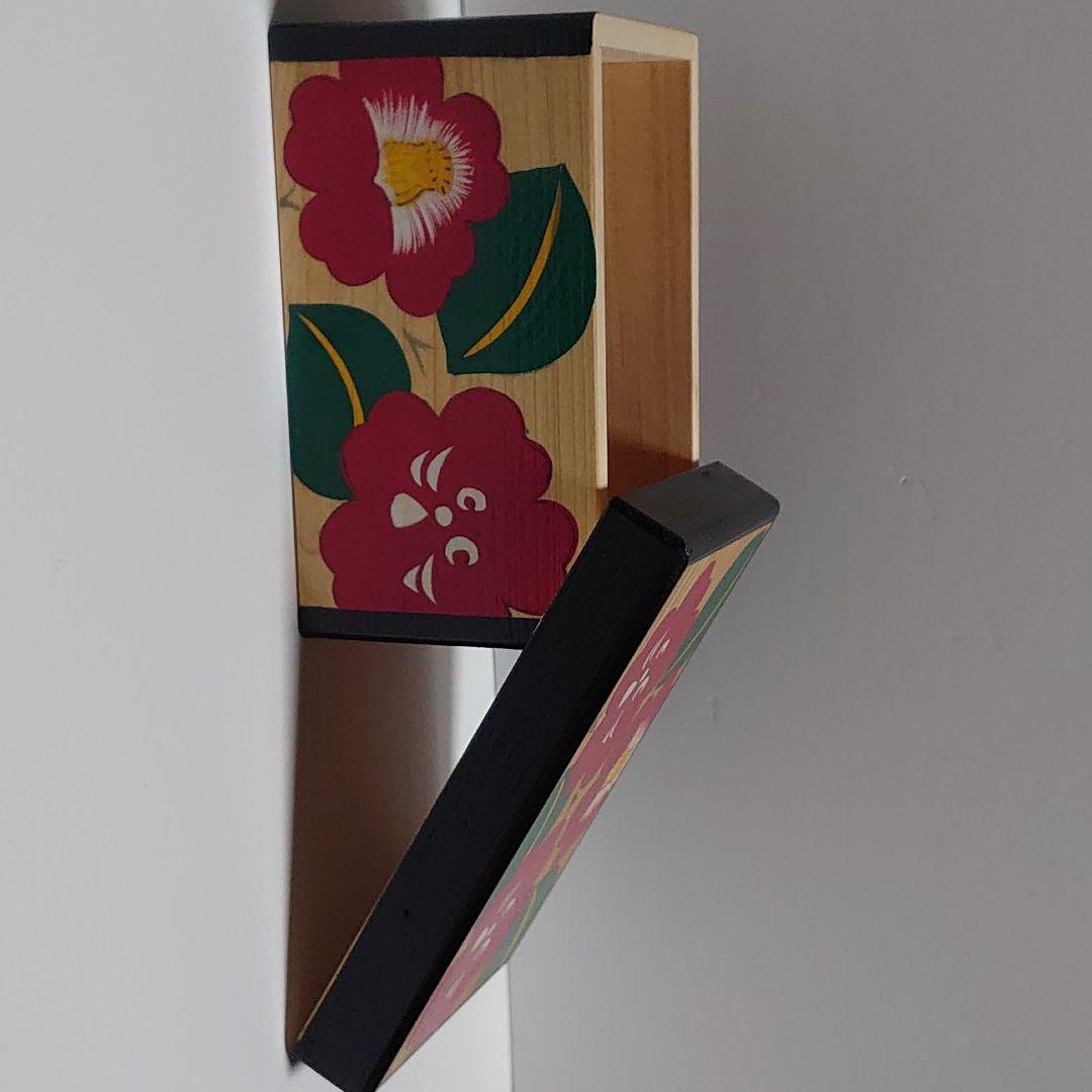 にゃーと日本のものづくり　花手箱　赤　大