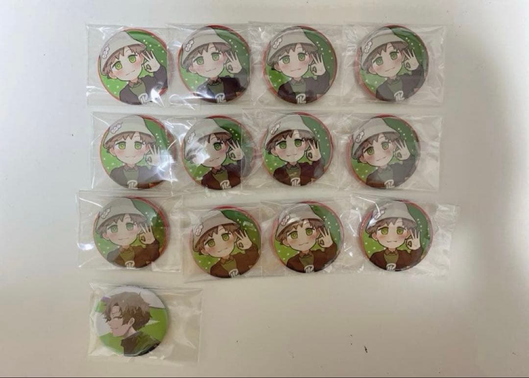 成人男性三人組 えるの 缶バッジ