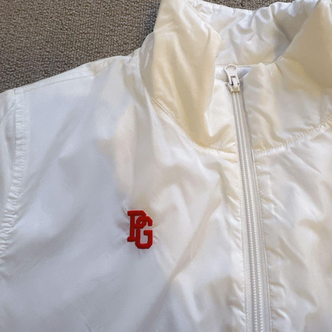 美品　PEARLY GATES 中綿ジャケット アーガイルニットホワイト　1