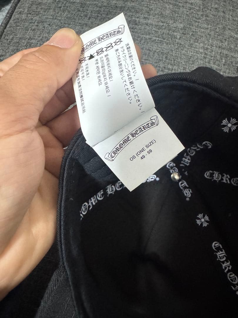 Chrome Hearts CHロゴ ベースボールキャップ ブラック×ゴールド