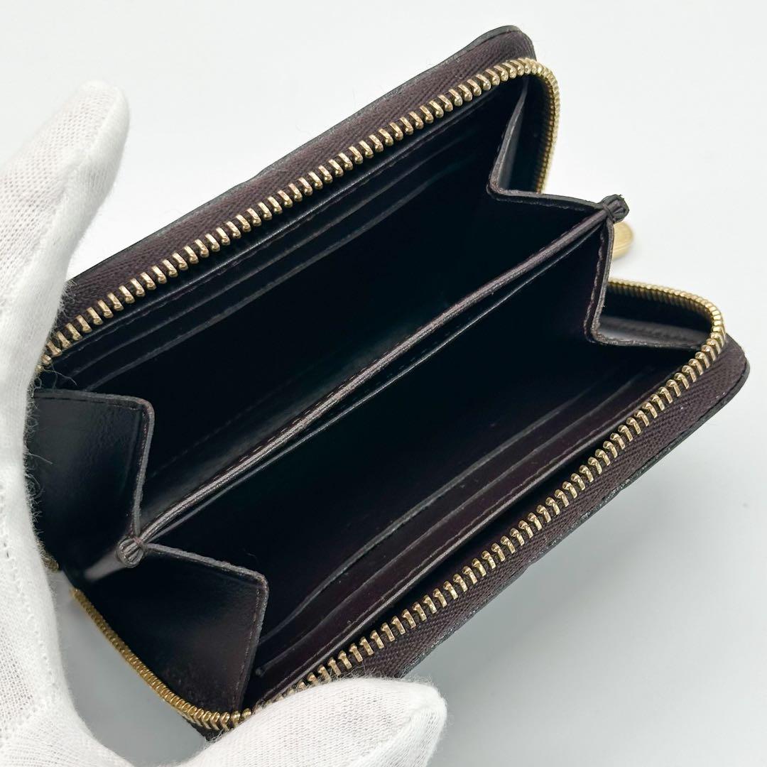 【未使用級】ルイヴィトン ジッピーパース アマラント ヴェルニ モノグラム