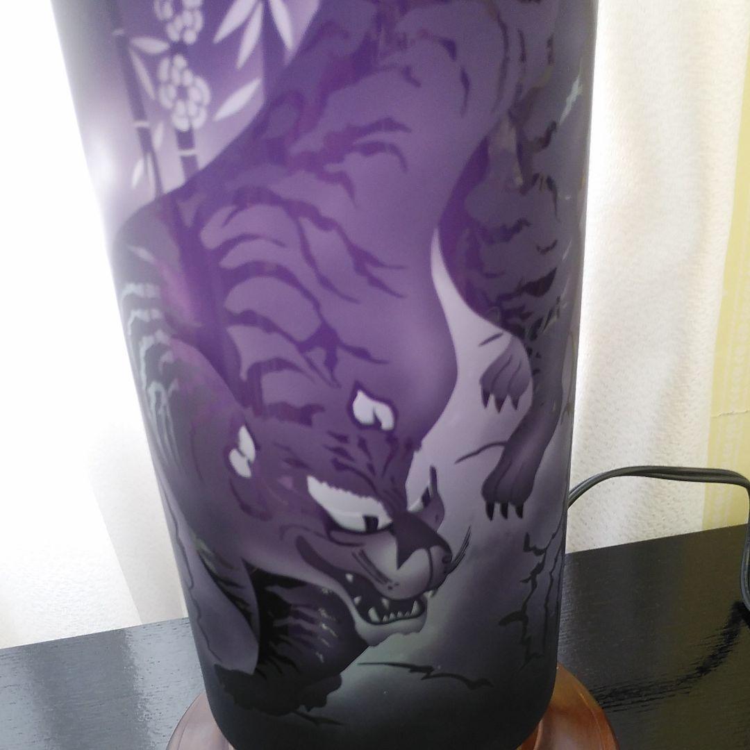 ランプ　ガラス　硝子　作家一点もの　【寅】　ハンドメイド