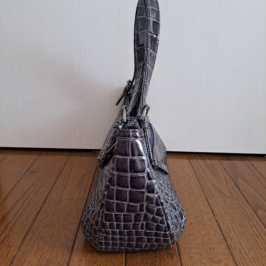 Takano鎌倉高野 レイクバッグ エナメル ブルーグレー