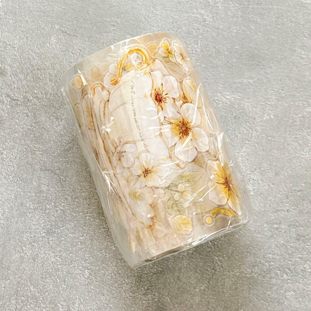 小白家文創《盏中花》海外マスキングテープ マステ 【2761】