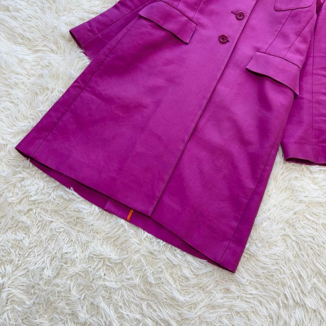 PS PaulSmith✨チェスターコート　裏地チェック　ロング丈　ピンク　現行