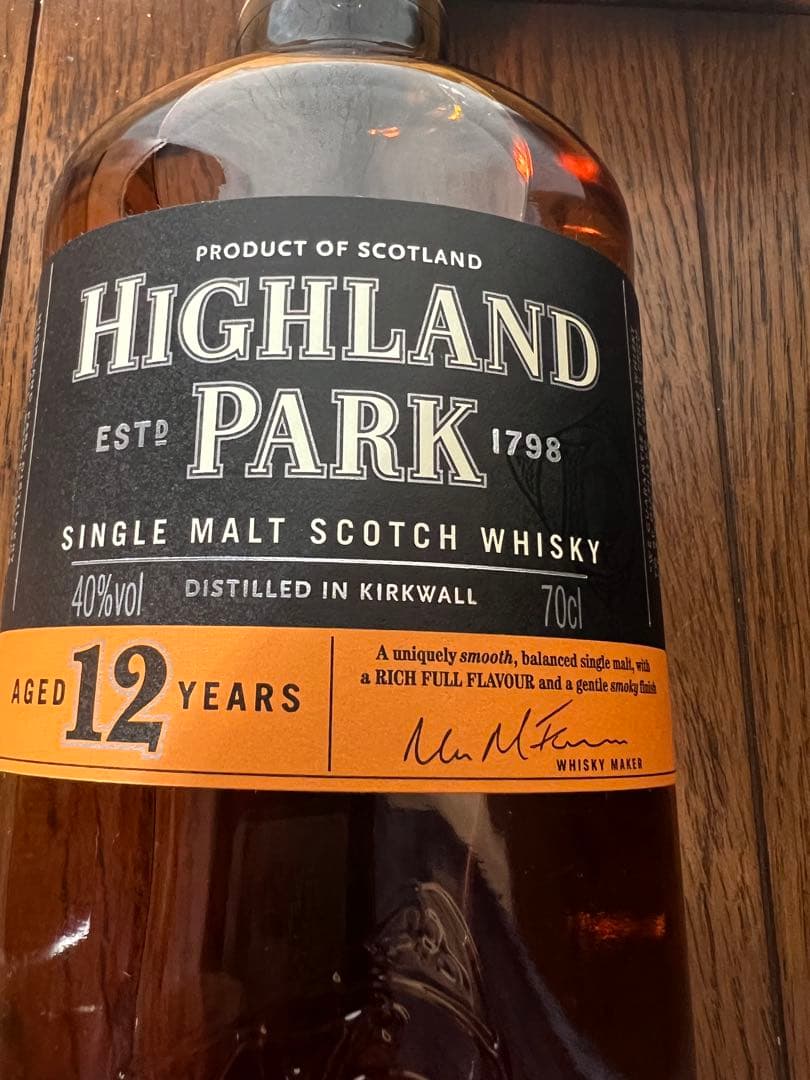 【終売品 貴重】ハイランドパーク12年　旧久ラベル　700ml