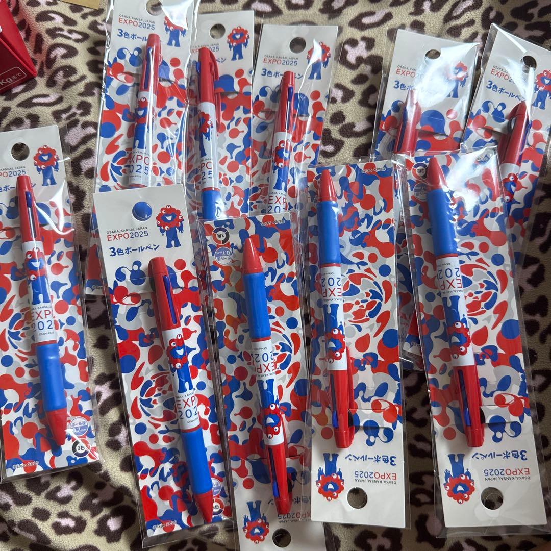 大阪万博 ミャクミャク 3色ボールペン 0.7mm 10本