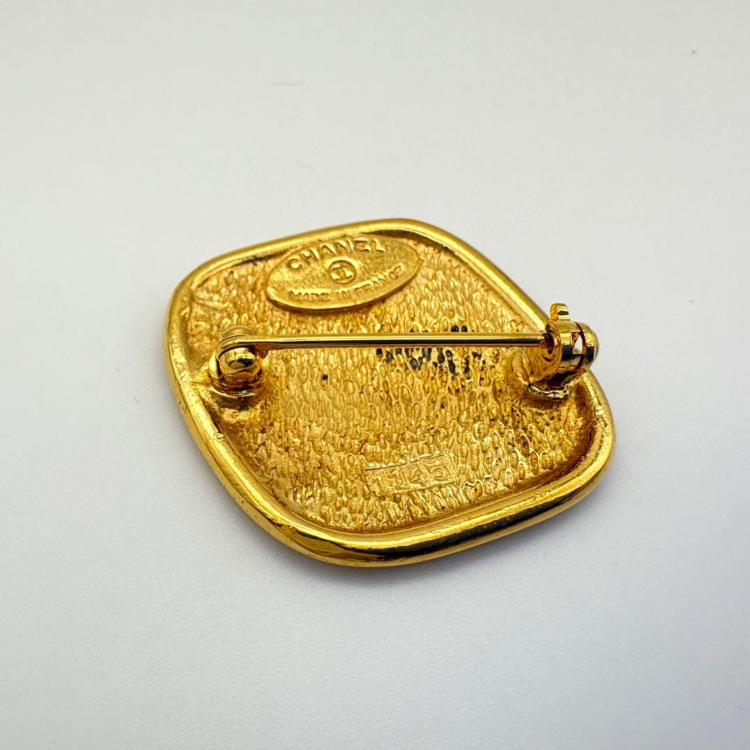 CHANEL シャネル ブローチ カンボン マトラッセ ひし形 ヴィンテージ
