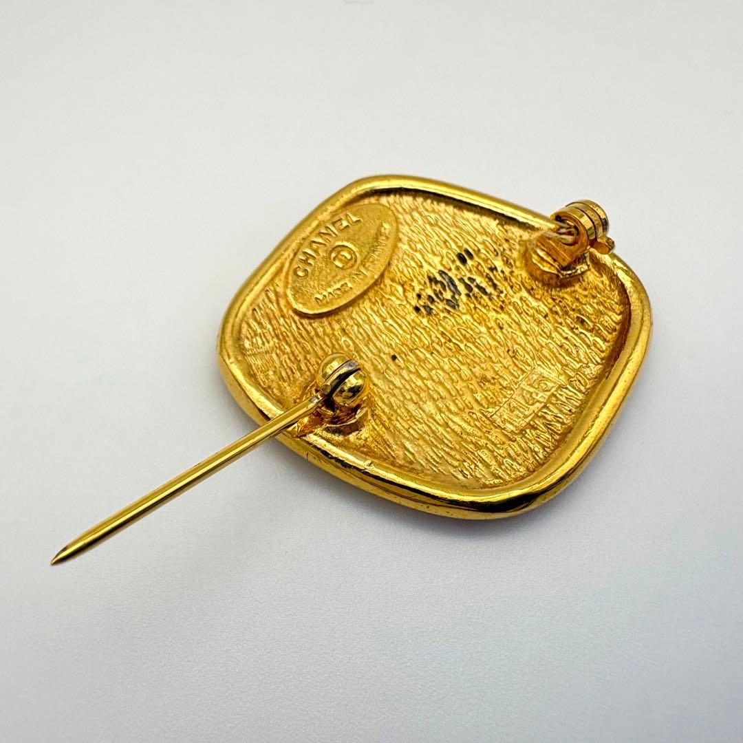 CHANEL シャネル ブローチ カンボン マトラッセ ひし形 ヴィンテージ