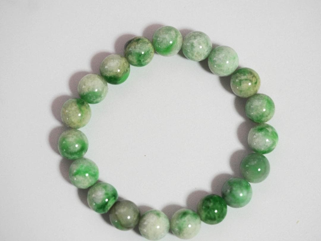 糸魚川翡翠　ブレスレット　天然無処理ヒスイ