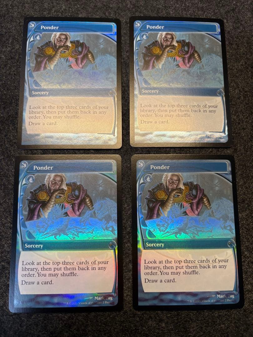 MTG foil 思案 Ponder MagicFest 未来枠英語 4枚セット