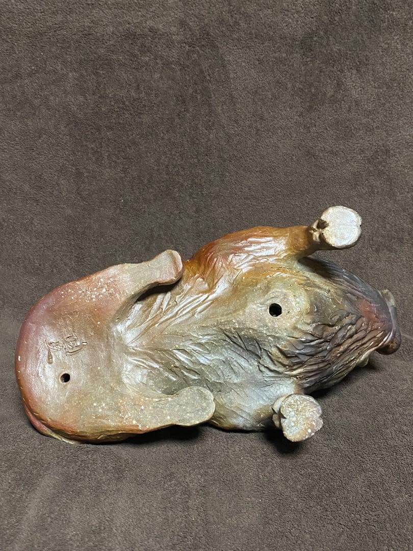 備前焼　藤原陶臣　猪　置物　干支