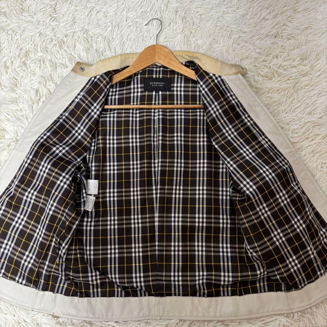 ✨️希少 バーバリー ブラックレーベル ノバチェック シングルライダース L