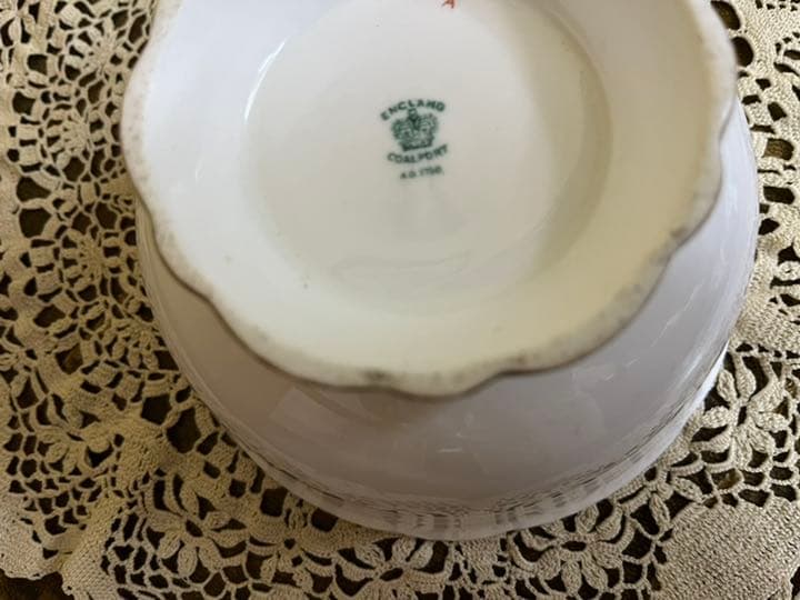 コールポート★バラ柄の大きなシュガーボウル★COAL POAT 薔薇 ローズ