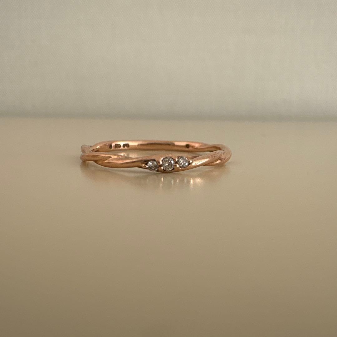 K10✨ピンゴールド　エステール リング D刻印あり