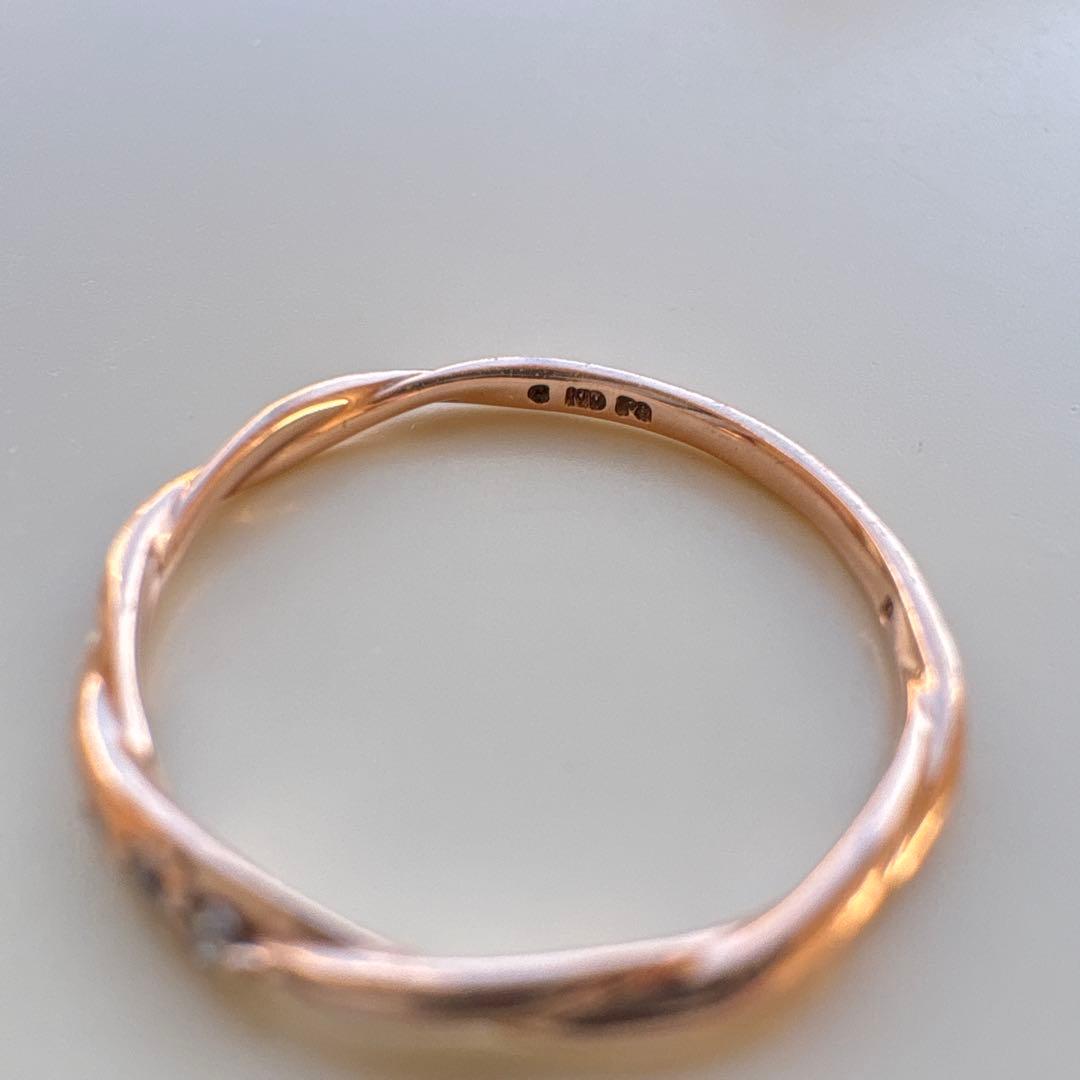 K10✨ピンゴールド　エステール リング D刻印あり