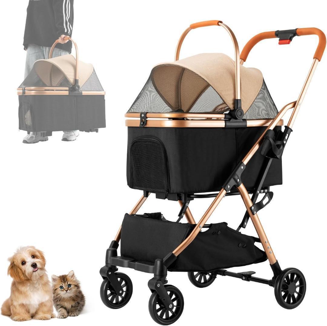 【M3145-159-120】ペットカート 分離型 折りたたみ　耐荷重20kg