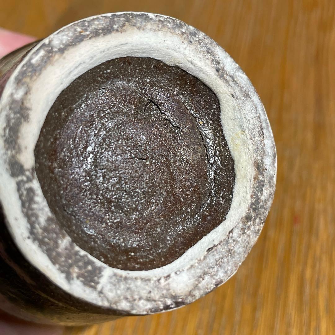 琉球　壷屋焼　金城次郎　刷毛目水玉模様ぐい呑み　箱なし