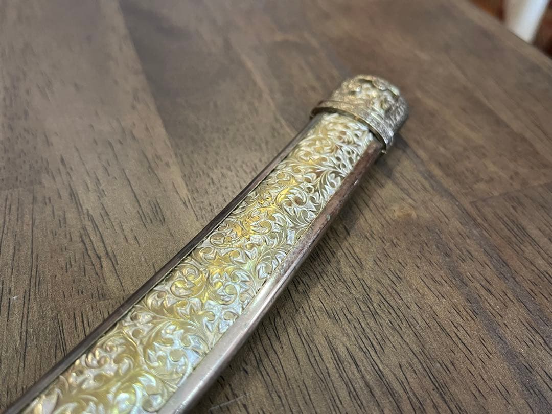 【アンティーク】鳥頸太刀拵 衛府太刀拵 細太刀拵 模造刀 太刀 日本刀 レトロ