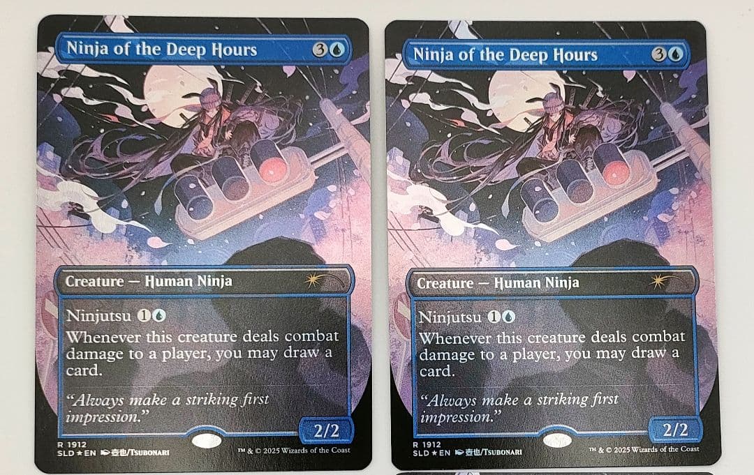 深き刻の忍者 foil 英語 secret lair 2枚