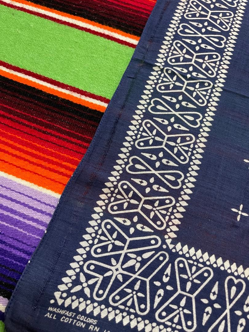 【Eye 】⑧⓪⑦60s USA製 バンダナ WAMCRAFT クロス柄