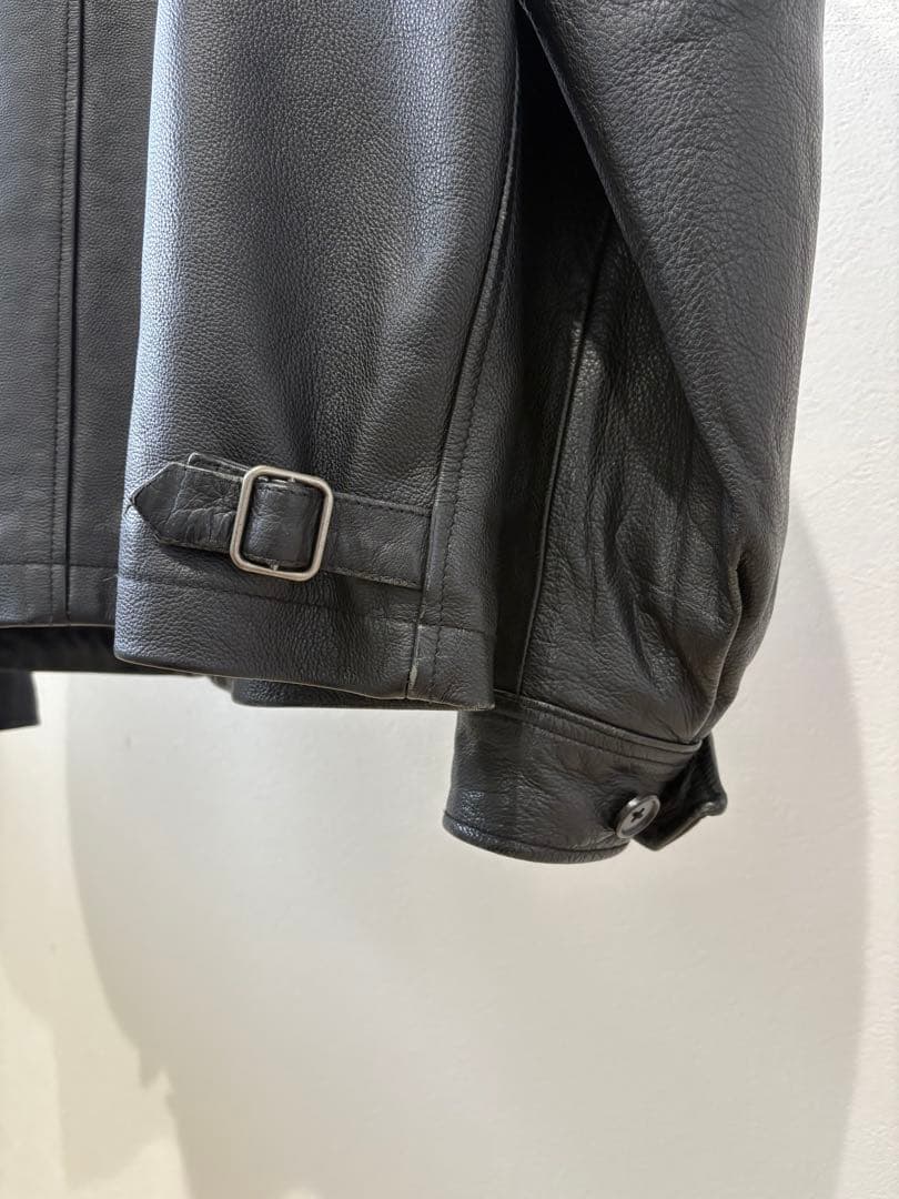 90s OLD GAP LEATHER BLOUSON JACKET S 中綿