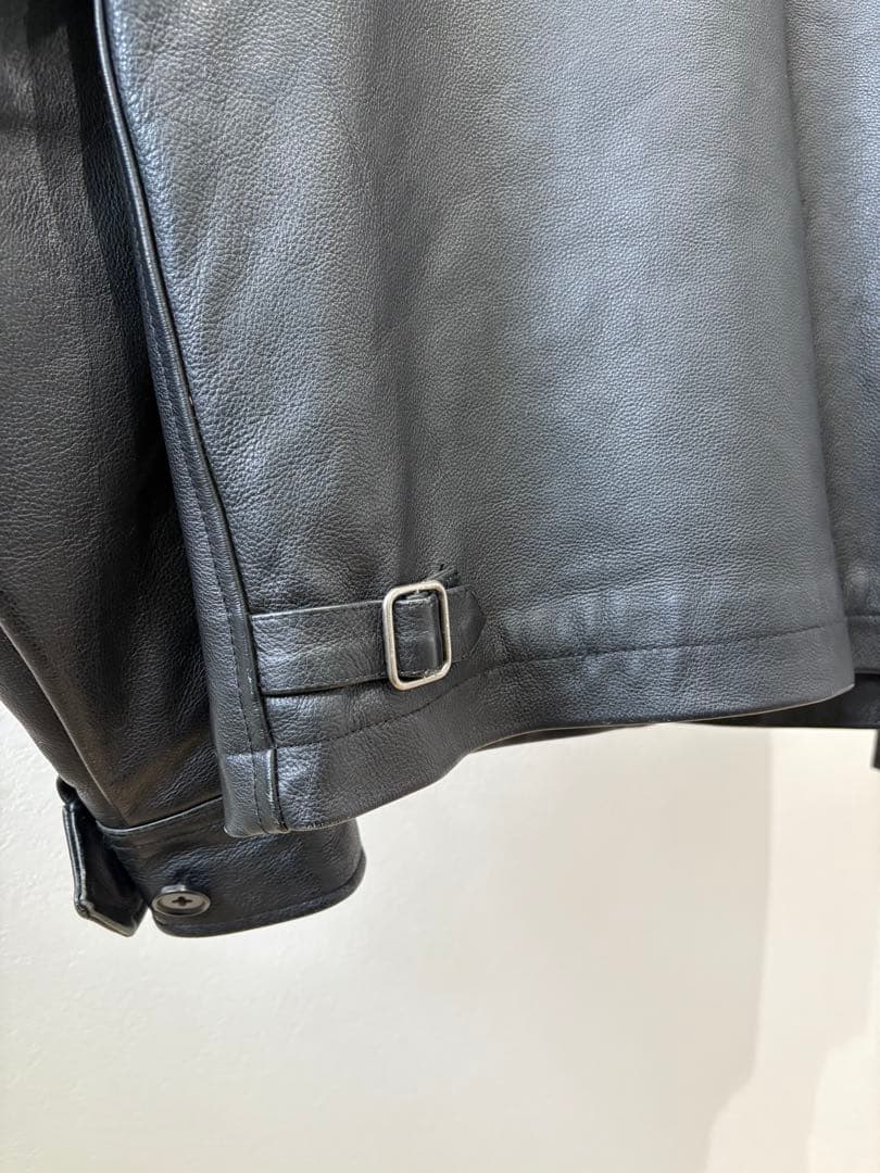 90s OLD GAP LEATHER BLOUSON JACKET S 中綿