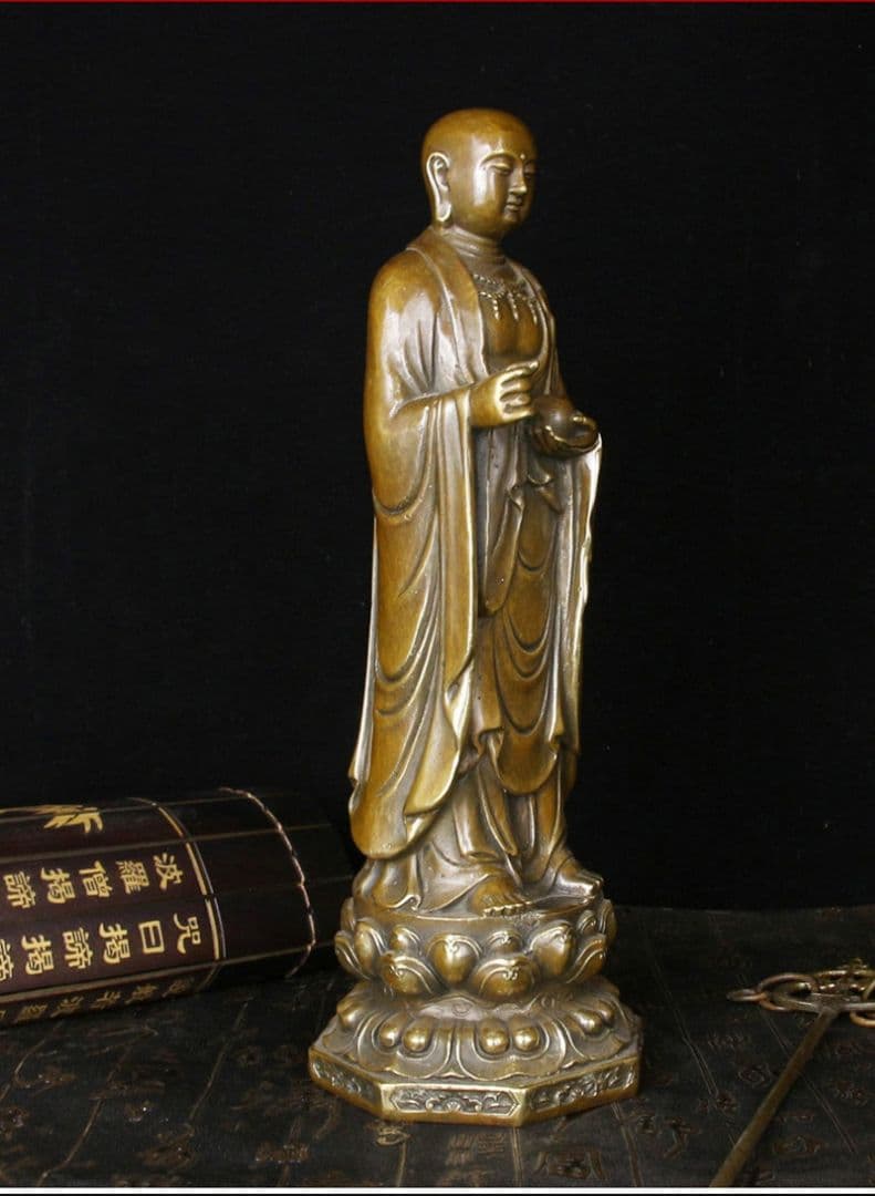 地蔵 菩薩 観音 銅製 仏像 彫刻 仏堂 置物 開運 風水