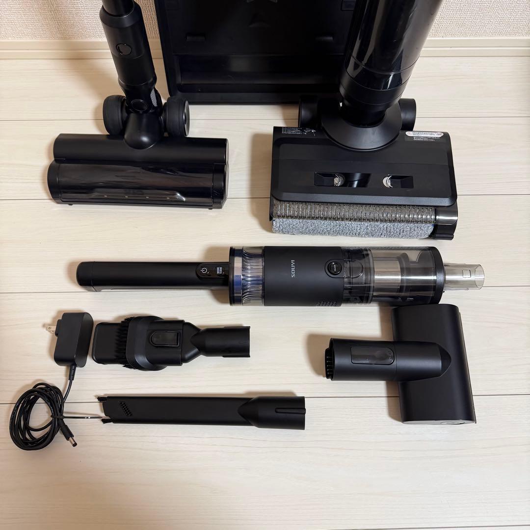 SOUYI コードレス水拭き掃除機 Black Hole X1