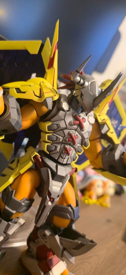 デジモンプラモデル ウォーグレイモン 塗装完成品