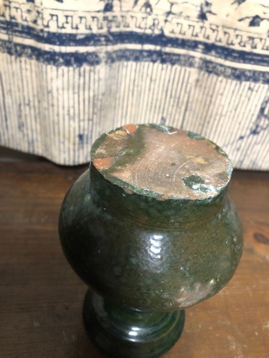 漢　緑釉　中国美術　約2000年前