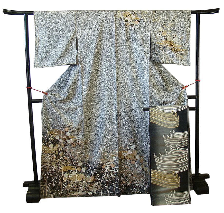 一越地 附下げ・訪問着＆袋帯・帯〆・帯揚げセット（正絹）未使用＜HH2238＞