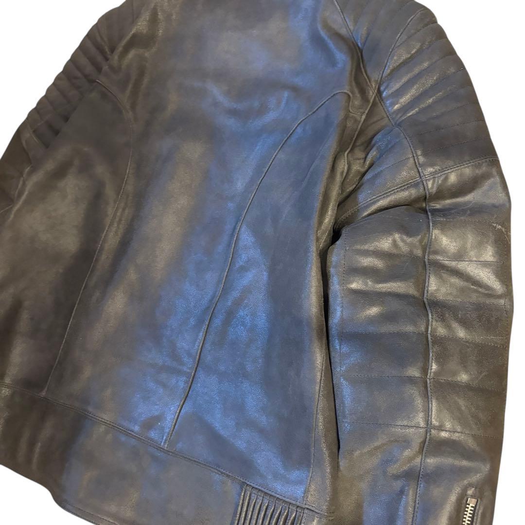 G-STAR RAW ジースター ロウ レザー シングルライダース キルティング