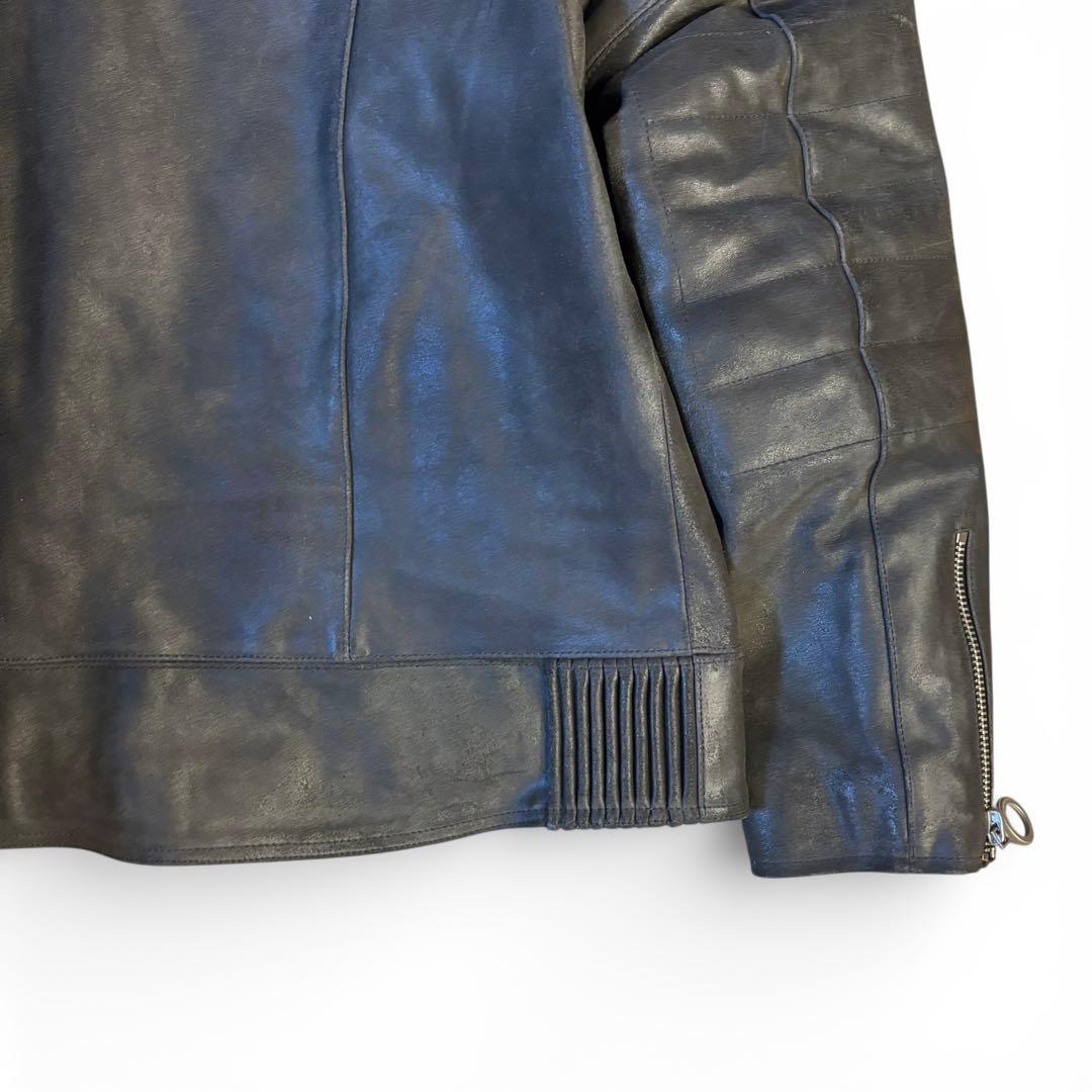 G-STAR RAW ジースター ロウ レザー シングルライダース キルティング