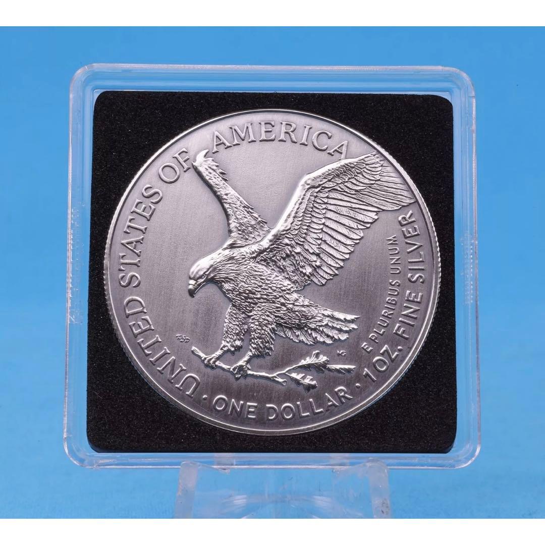 【200枚限定】アメリカ イーグル銀貨 カラーアンティーク仕上げ 女性スケルトン