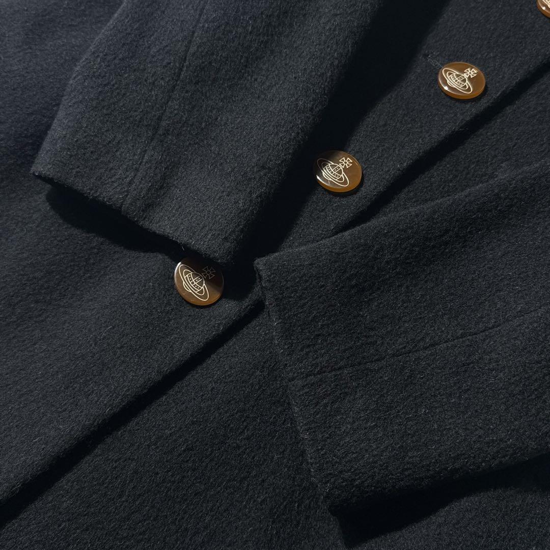 ヴィヴィアンウエストウッド ラブコート ロング オーブボタン 裏地オーブ総柄　2