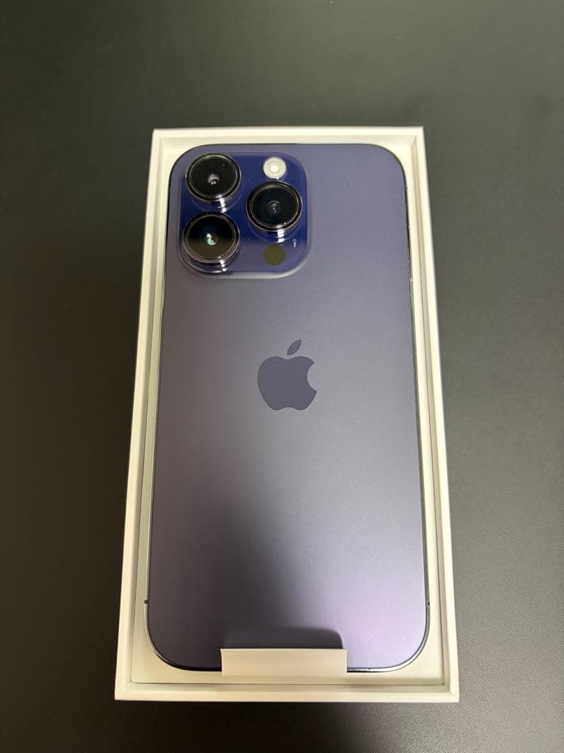 美品 iPhone 14 Pro 256GB ディープパープル SIMフリー