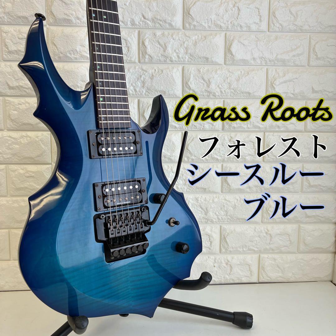 grass roots フォレストタイプ シースルーブルー 虎杢目