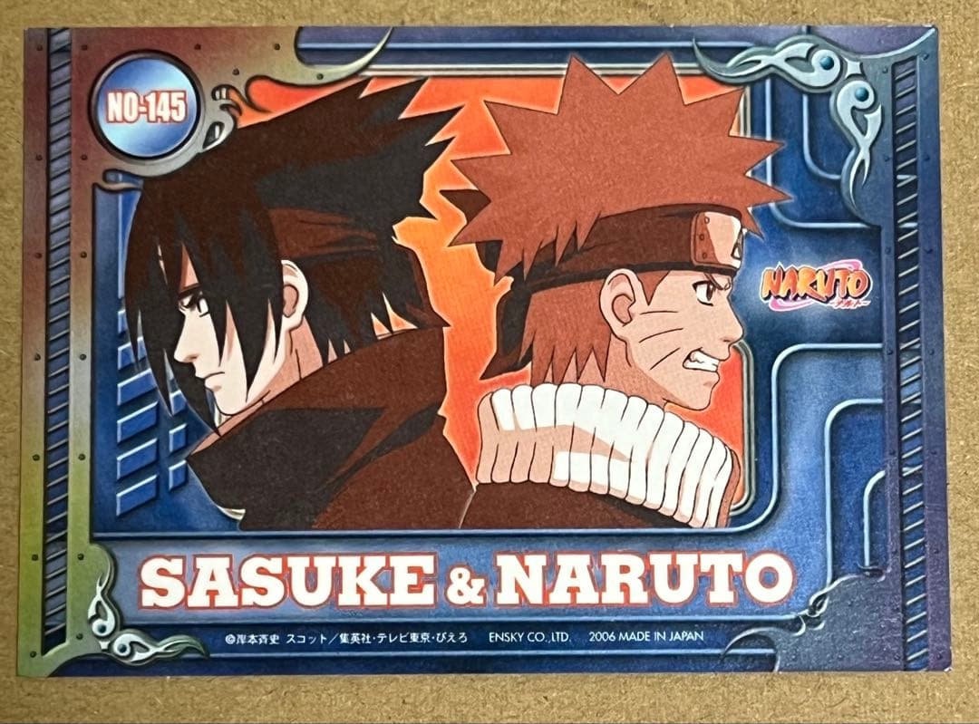 NARUTO エッチングカード　ナルト　サスケ　No.145