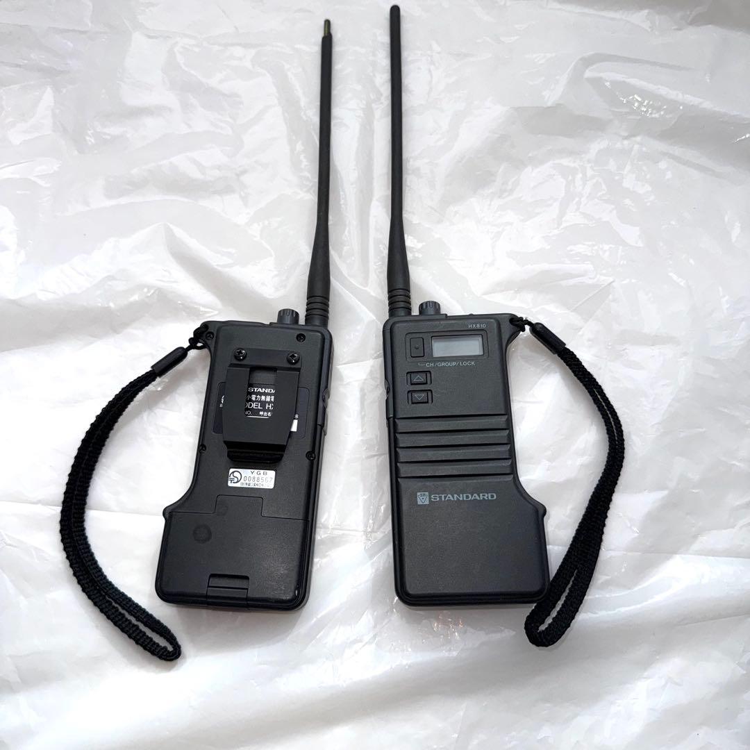 [値下]STANDARDトランシーバー 2台HX810 マイクスピーカー充電器付
