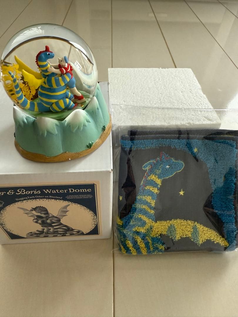 エルマーとボリス ウォータードームとハンカチ新品