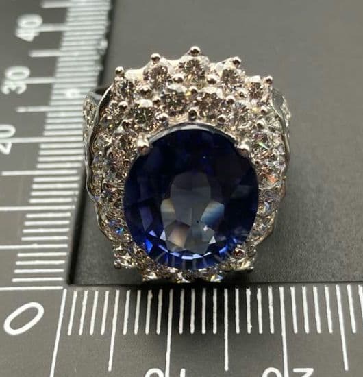 mimiスリランカ産 天然ブルーサファイア9CTサファイアSV925 指輪