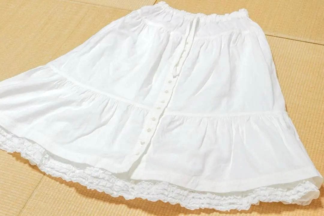 【超美品】ペチスカート重ね風 フレアスカート【PINK HOUSE】