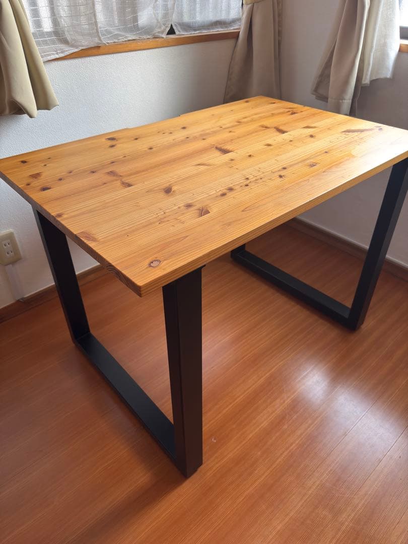 【*a様 KANADEMONO 無垢杉デスク100×65×70