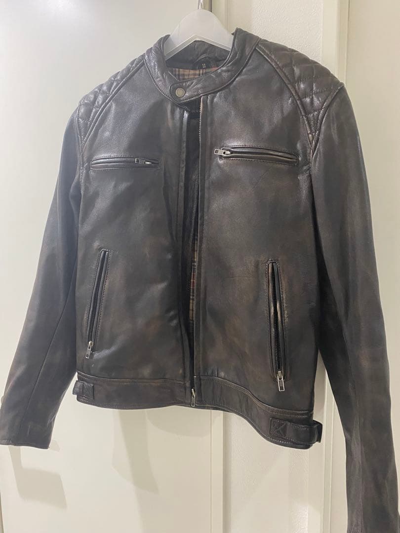 M*k様 DEGNERゴートレザージャケッ[18SJ-6]ブラウンプロテクター付