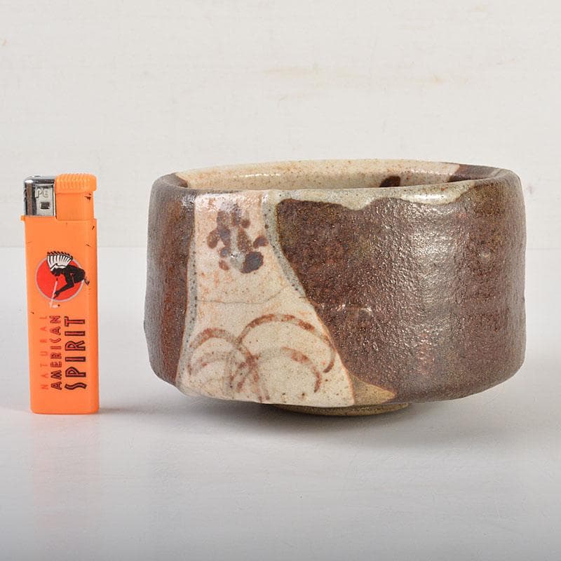 茶道具　織部焼　黒織部茶碗　時代箱　V　6826