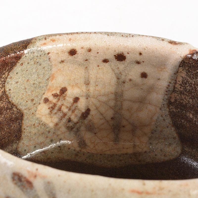 茶道具　織部焼　黒織部茶碗　時代箱　V　6826